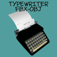Old Typewriter FBX OBJ