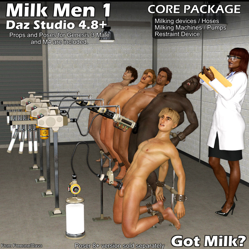 "Milk Men 1" Core Pack For Daz Studio