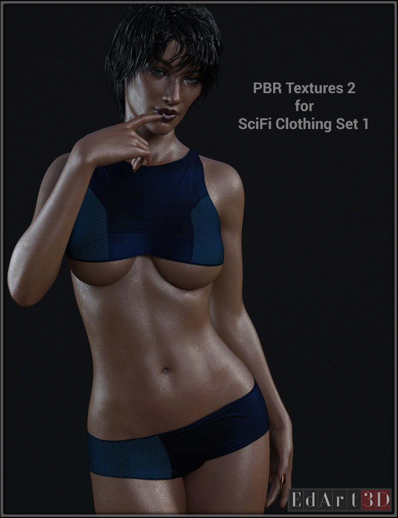 PBR Textures 2 For SciFi Clothing Set 1 For G8F