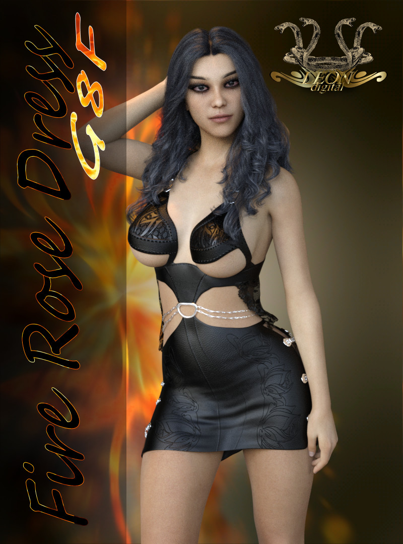 Fire Rose Dress