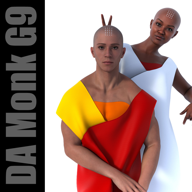DA Monk G9 - Clothing for Genesis 9