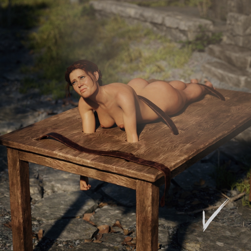 Historical Punishment Whipping Table