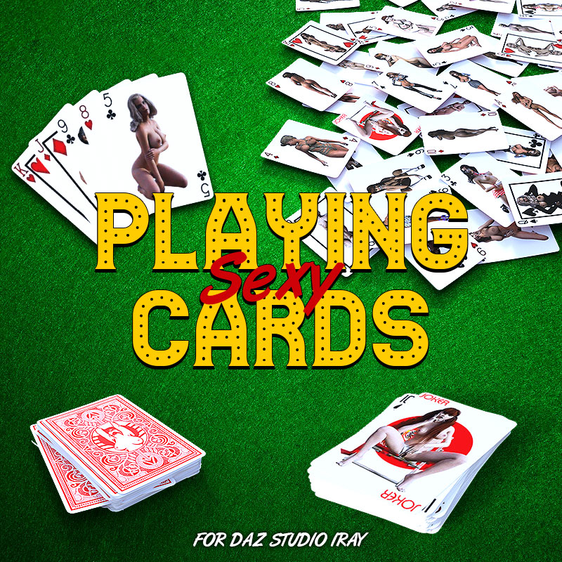 Sexy Playing Cards for Daz Studio Iray