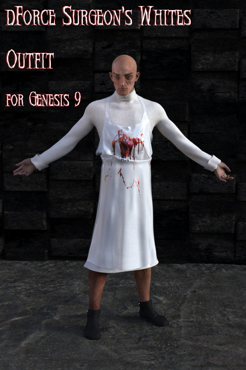 dForce Surgeons Whites for Genesis 9