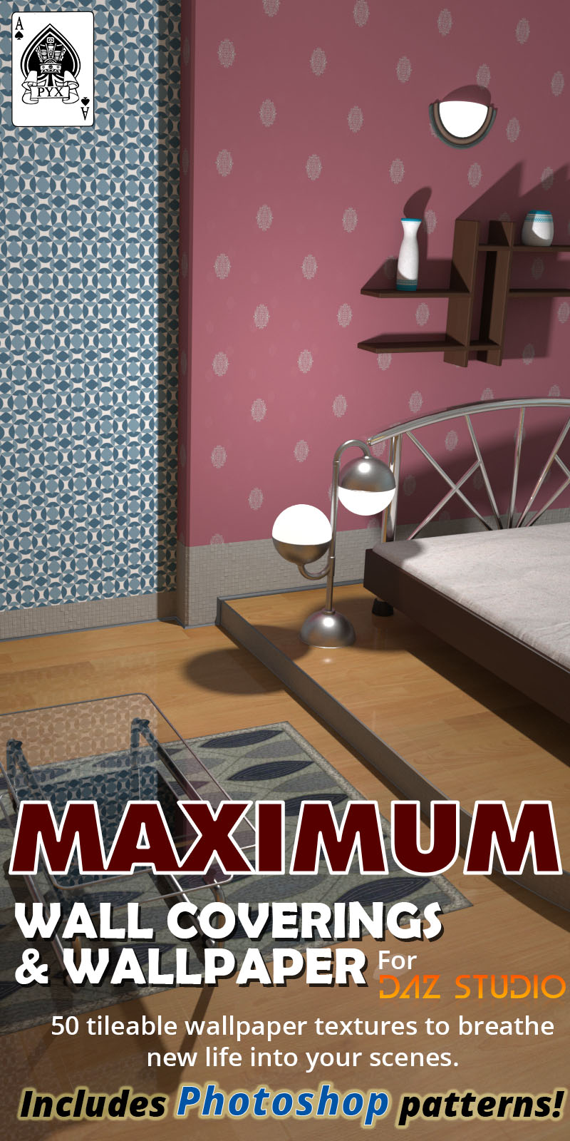 Maximum Wall Coverings And Wallpaper For Daz Studio