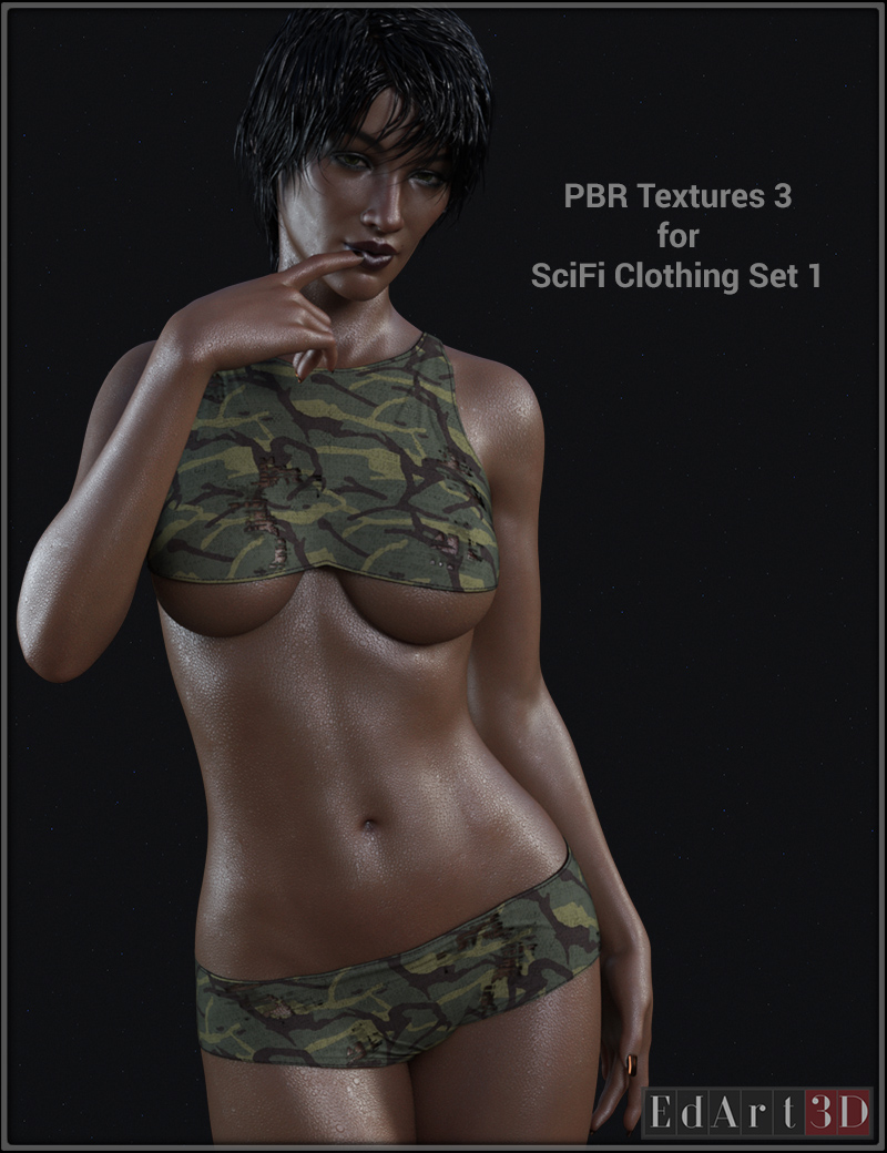 PBR Textures 3 For SciFi Clothing Set 1 For G8F