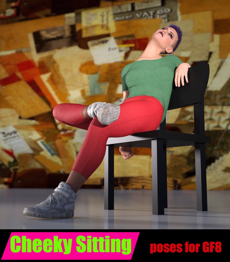 Cheeky Sitting - Poses for GF8