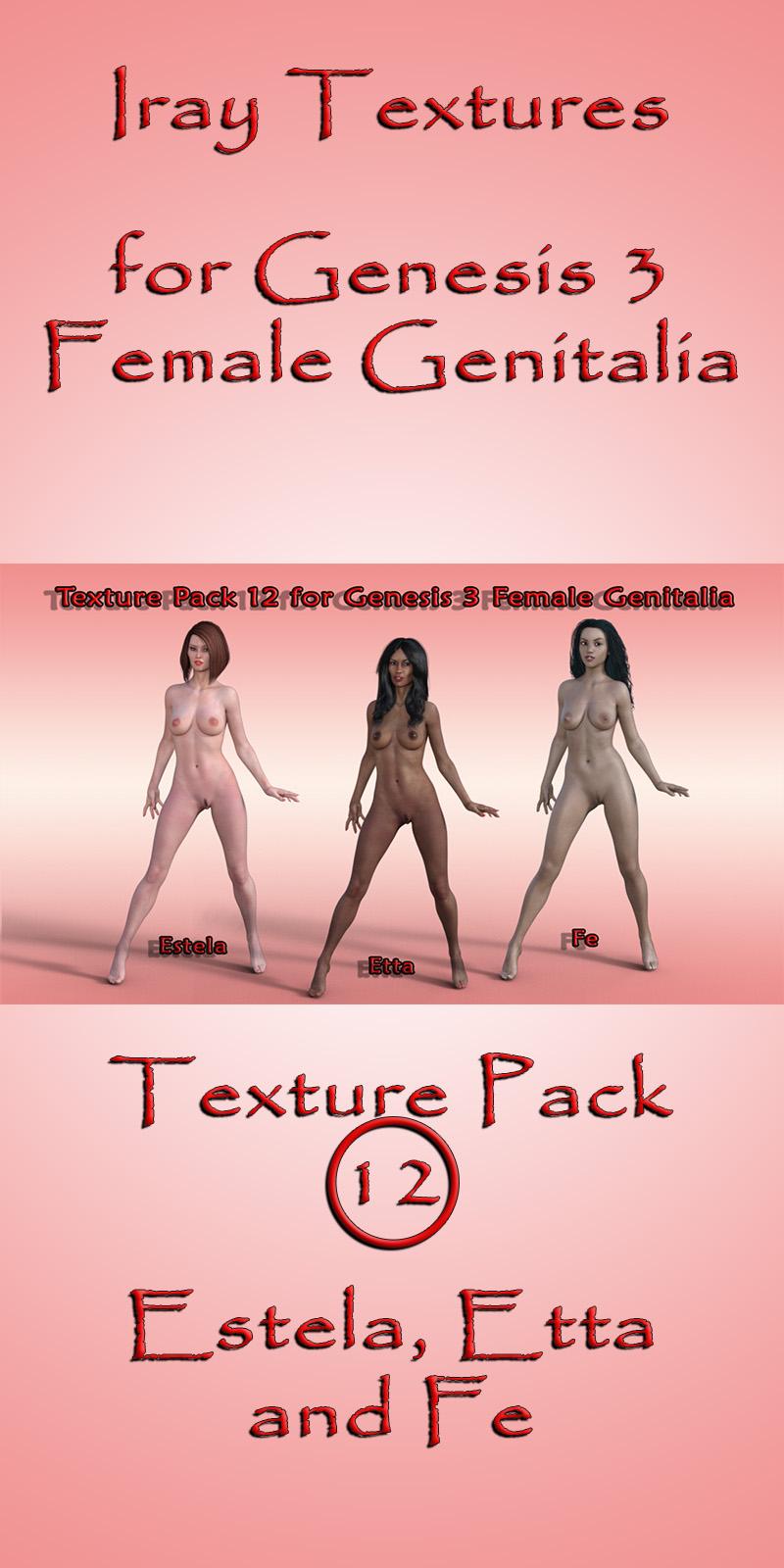 Iray Texture Pack 12 For G3F Genitalia