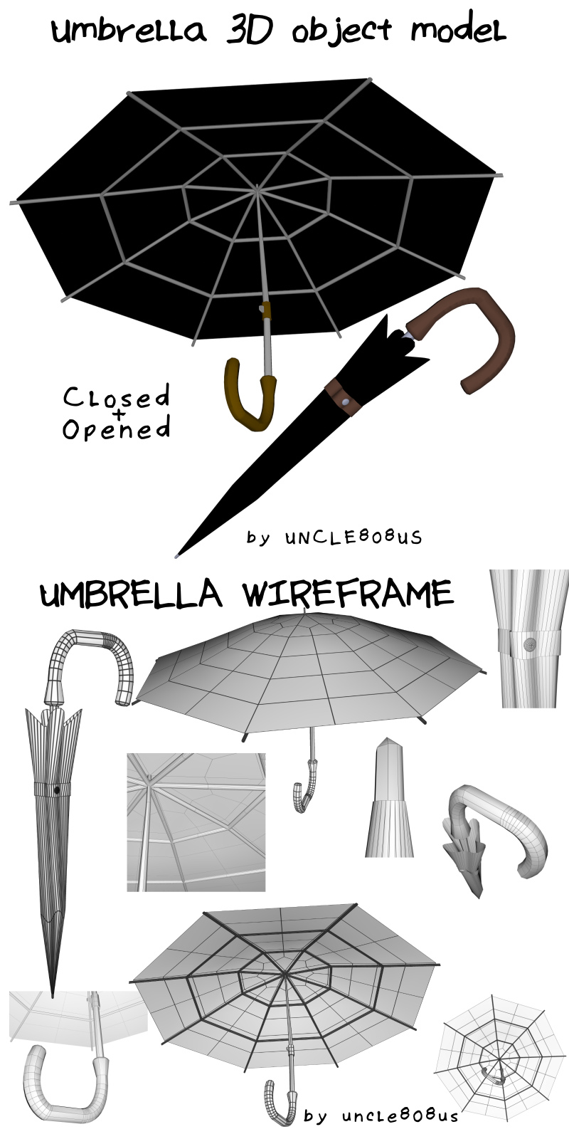 Umbrella 3D Object Model