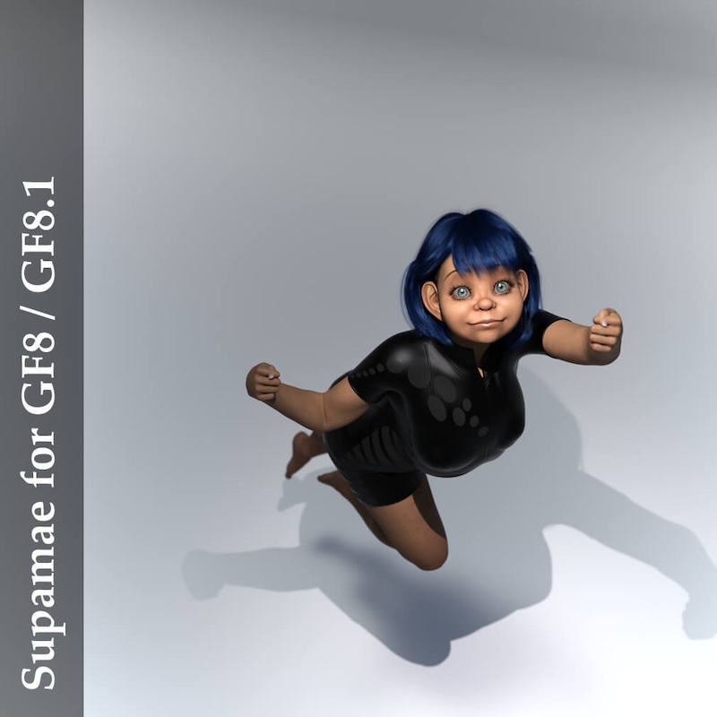 Supamae - Toon Character for Genesis Female 8 and 8.1
