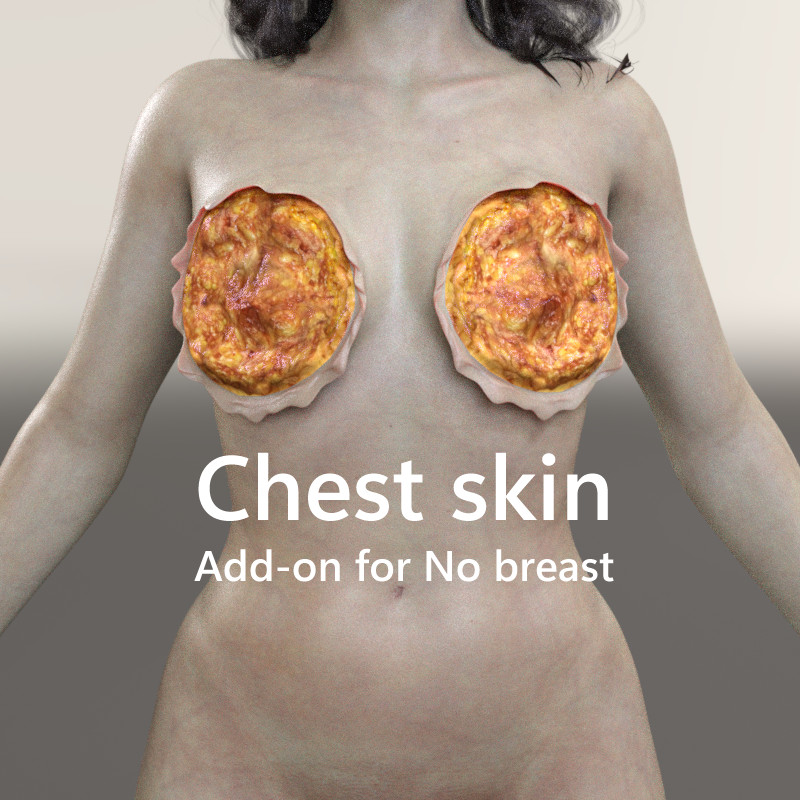 Chest skin add-on for No breast G8F (Free)