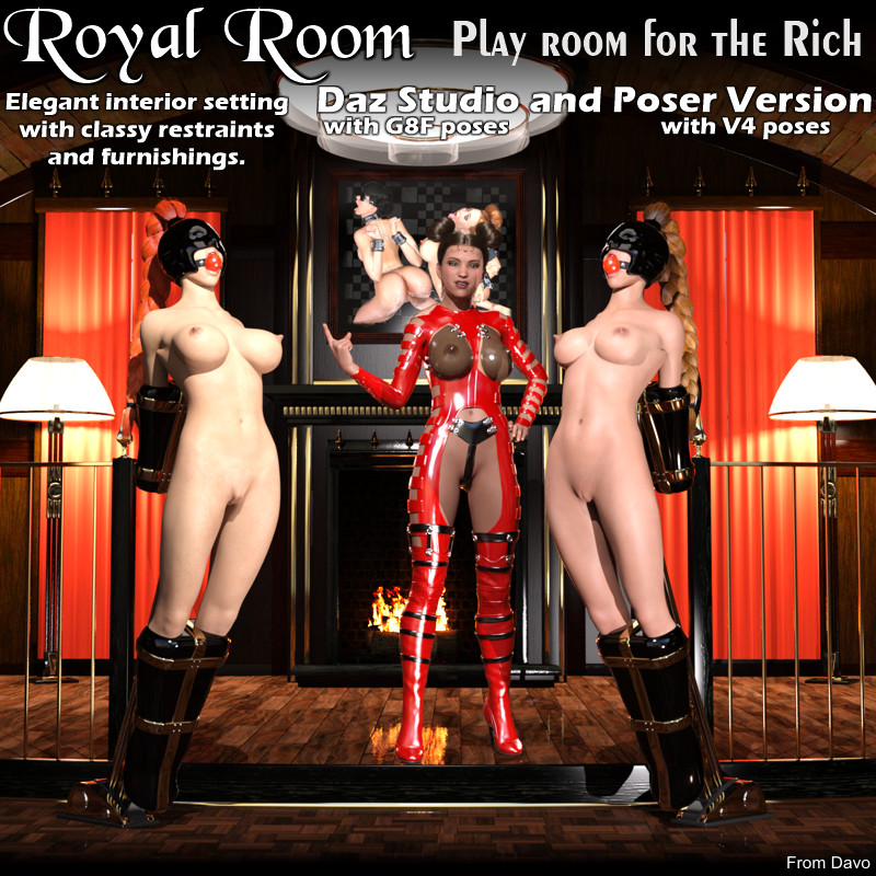 Davo's "ROYAL ROOM" for Daz Studio and Poser