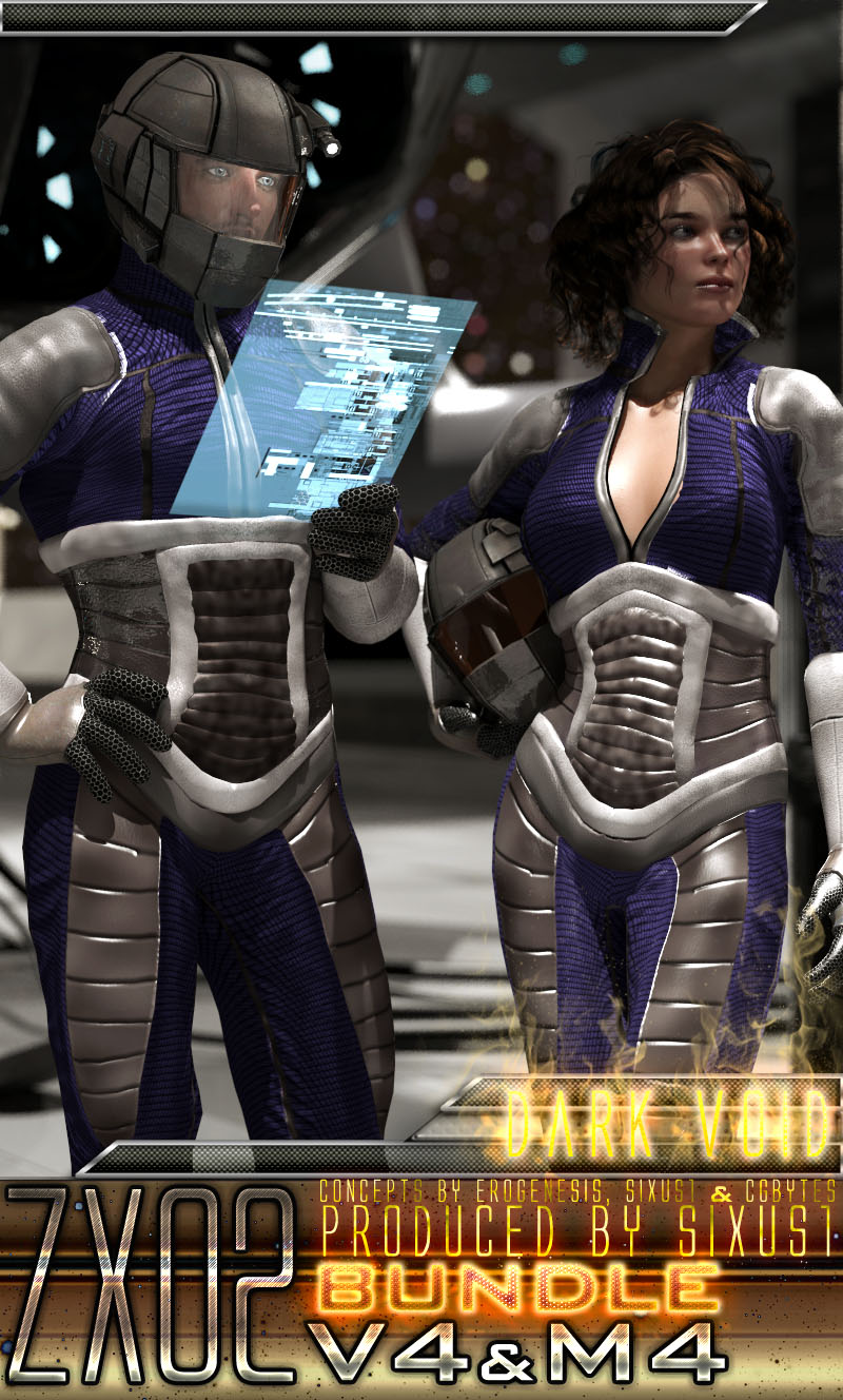 Dark Void ZX02 Suit For V4 And M4 Bundle
