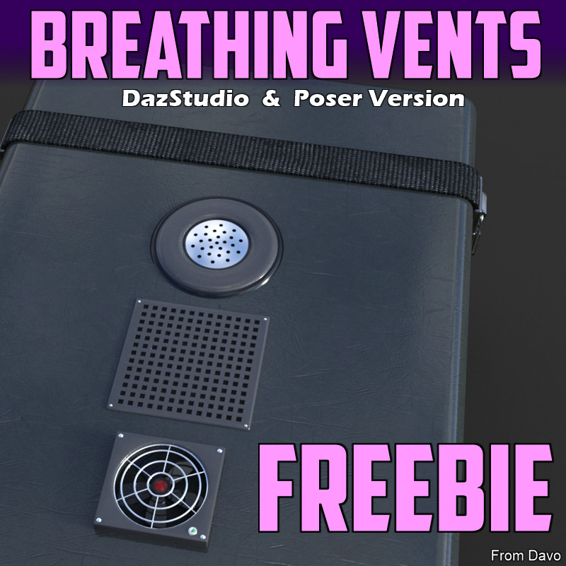"Breathing Vents Freebie" for DS and Poser