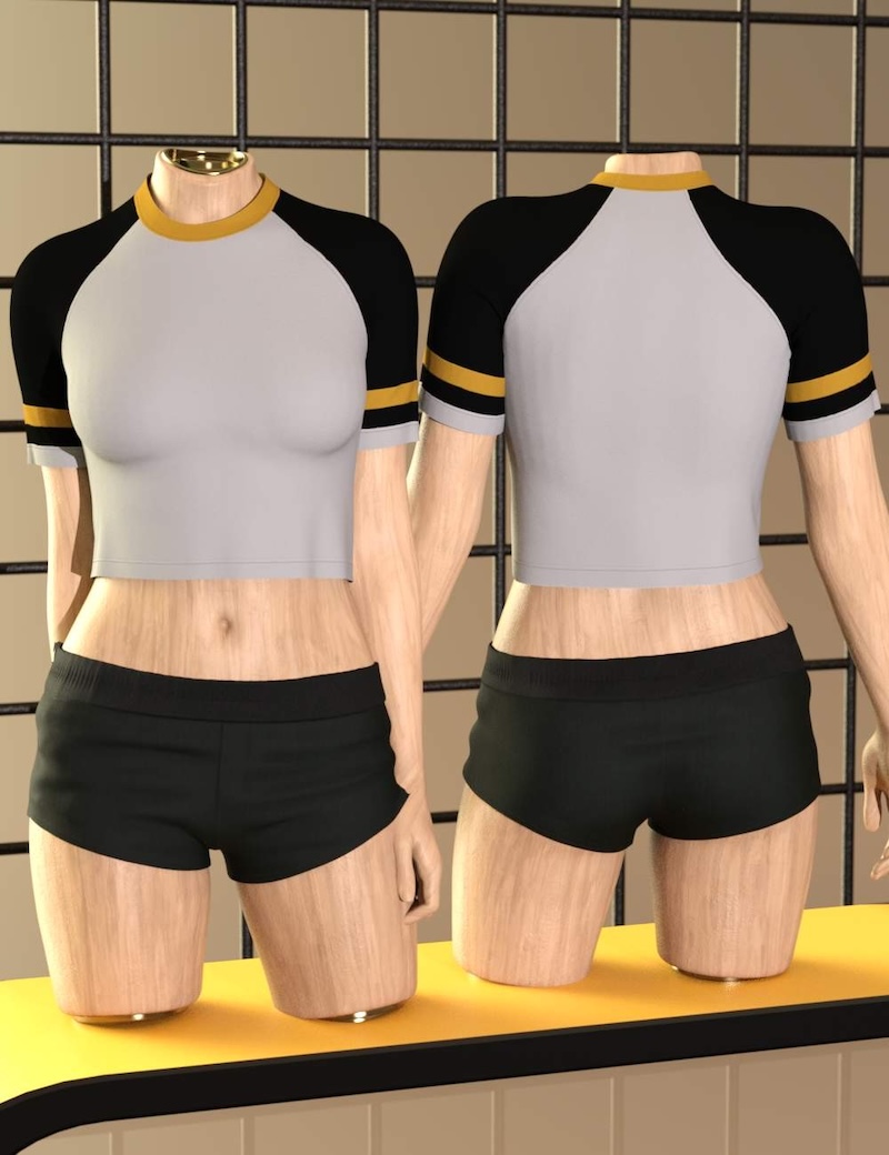 3DL dForce Everyday Raglan Crop G8F/G9