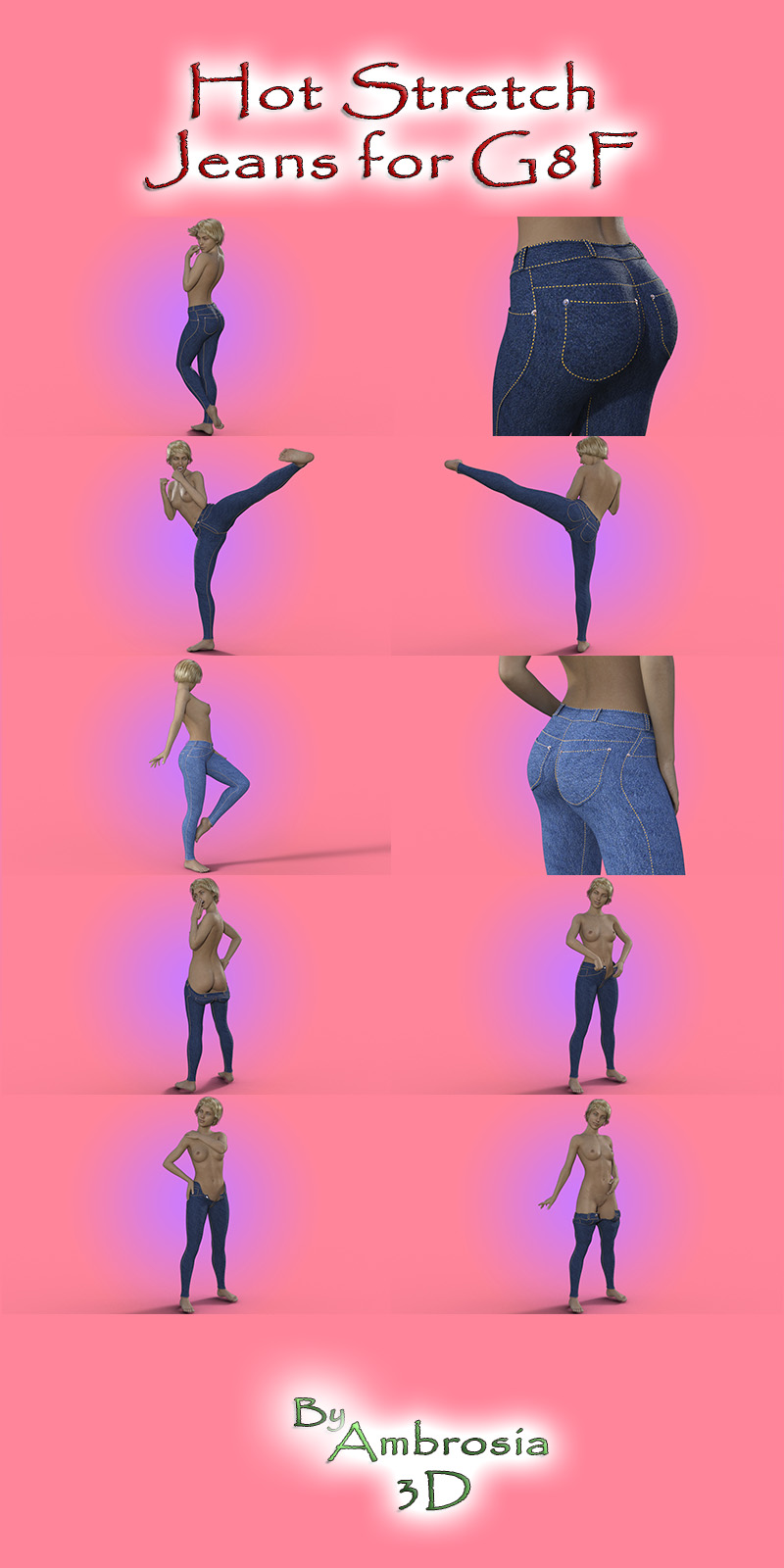 Hot Stretch Jeans For G8F