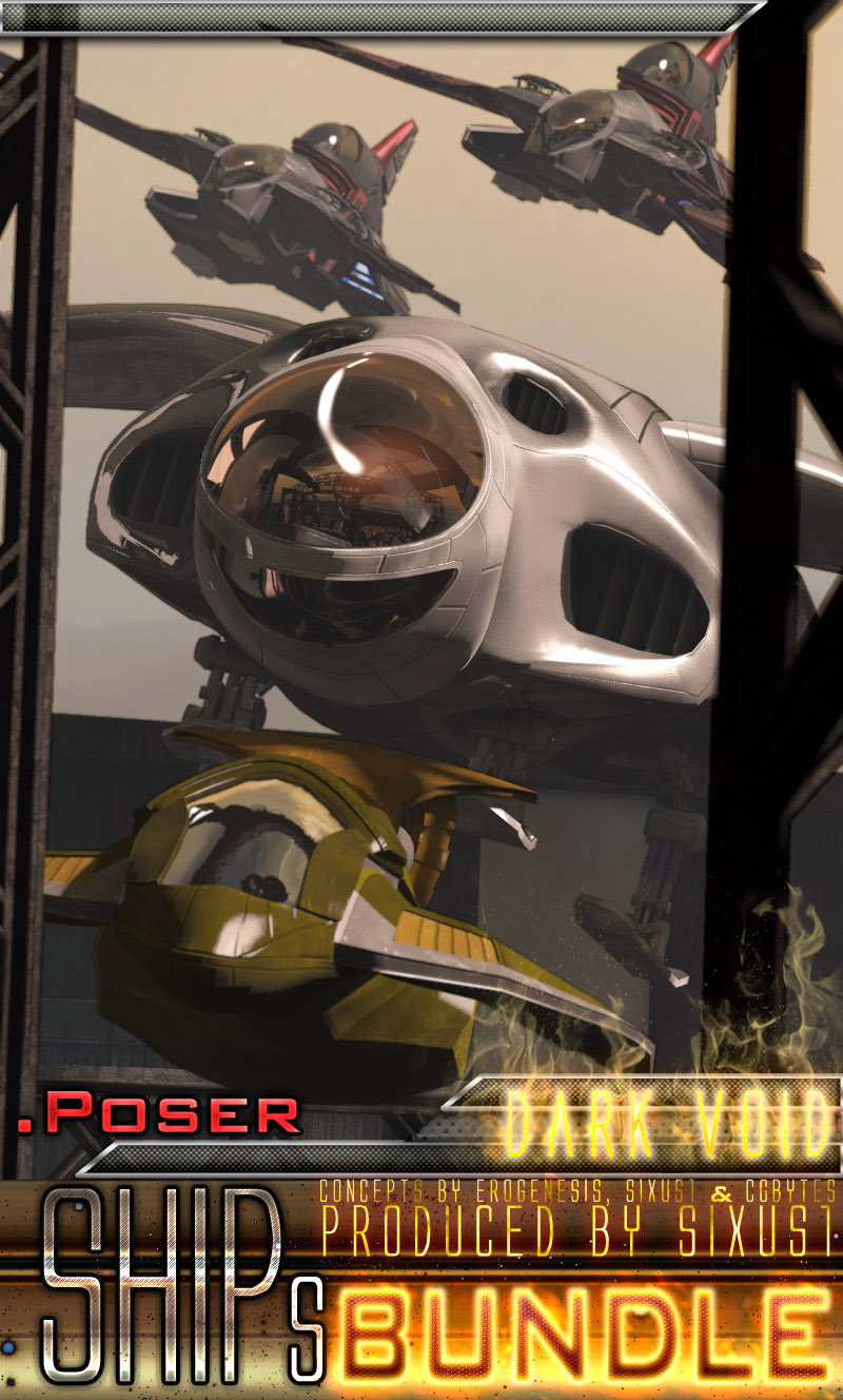 Dark Void Ships Construction Set BUNDLE Poser