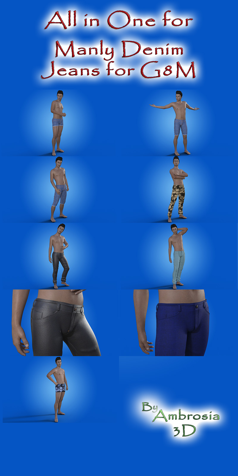 All In One For Manly Denim Jeans G8M