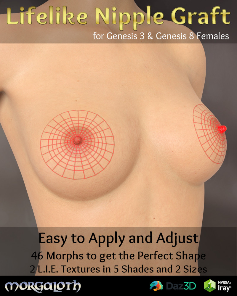 Lifelike Nipple Graft For G3F/G8F