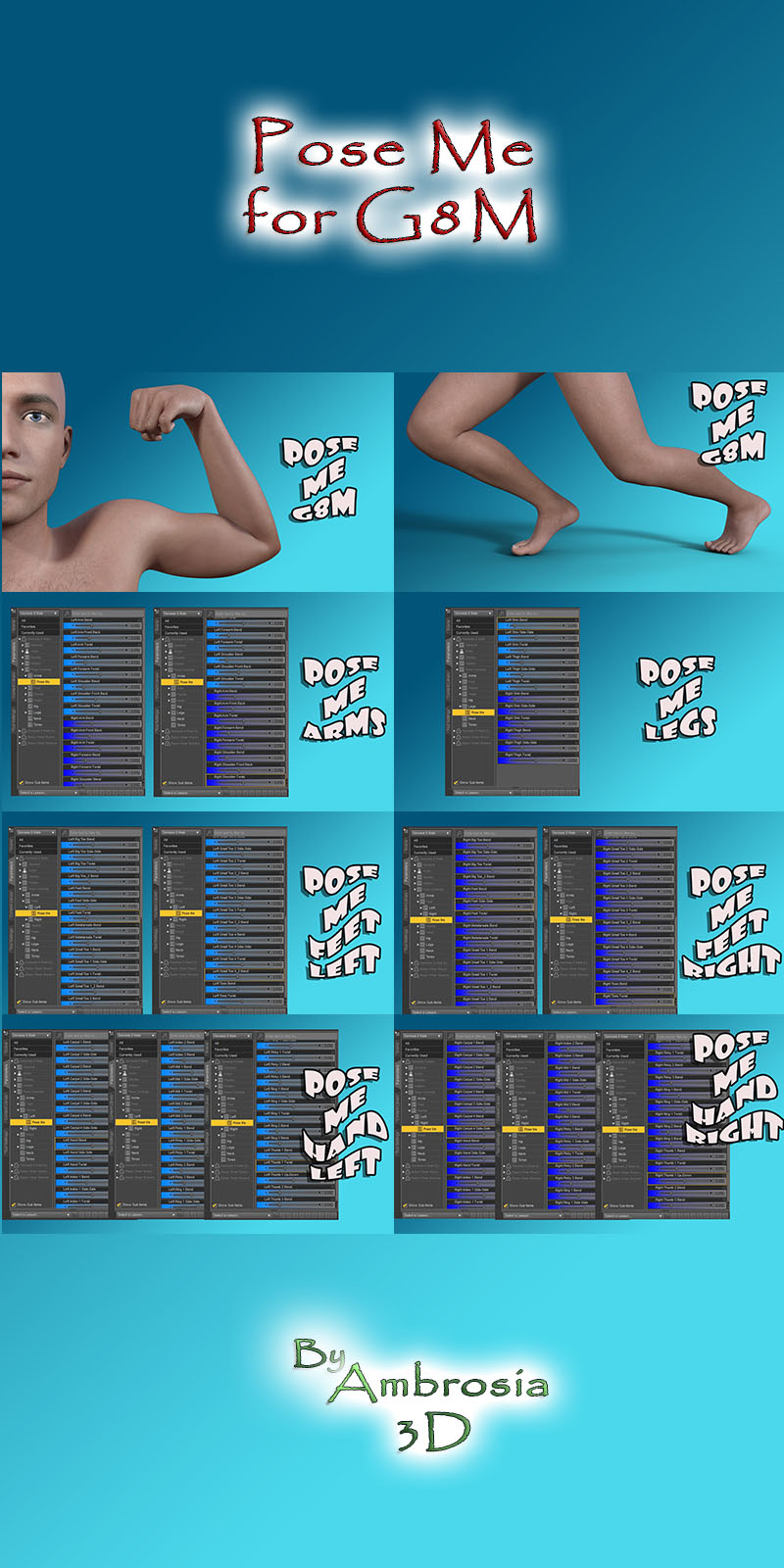 Ambrosia3D Pose Me G8M
