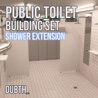 Public Toilet Building Set: Shower Extension