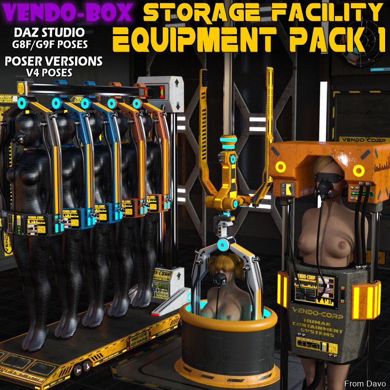 Vendo Box Storage Facility Equipment Pack 1 for DS and Poser