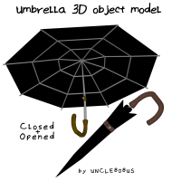Umbrella 3D Object Model