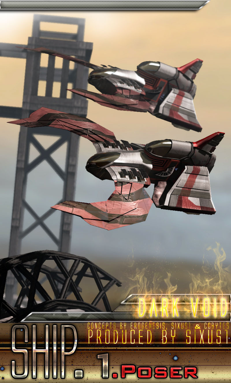 Dark Void Ship 1 Construction Set Poser