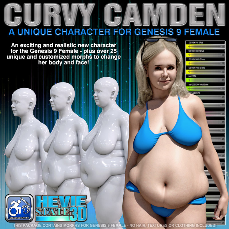 Curvy Camden BBW for Genesis 9