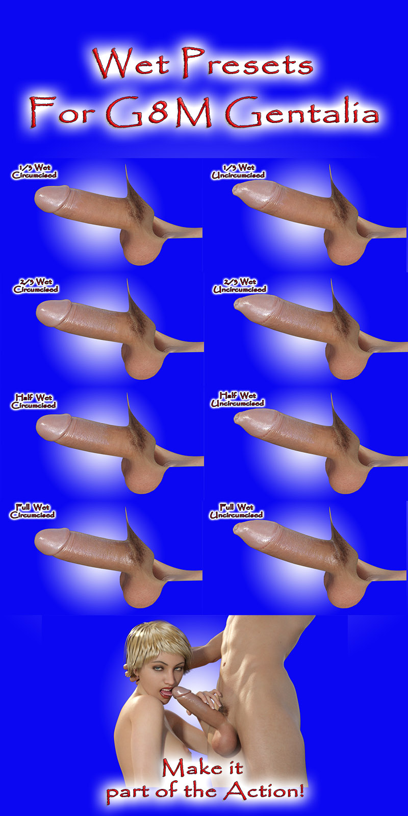 Wet Presets For G8M Genitalia