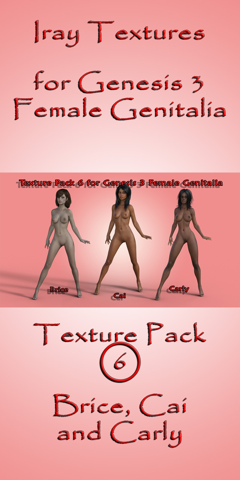 Iray Texture Pack 6 For G3F Genitalia