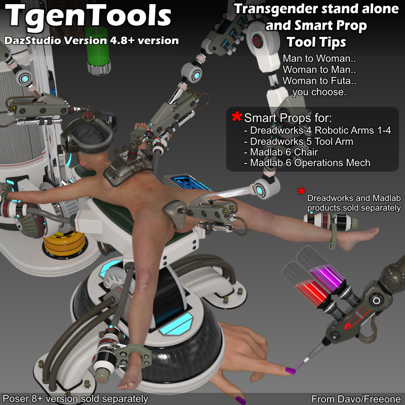 "Tgen Tools" Transgender Tools for DazStudio 4.8+
