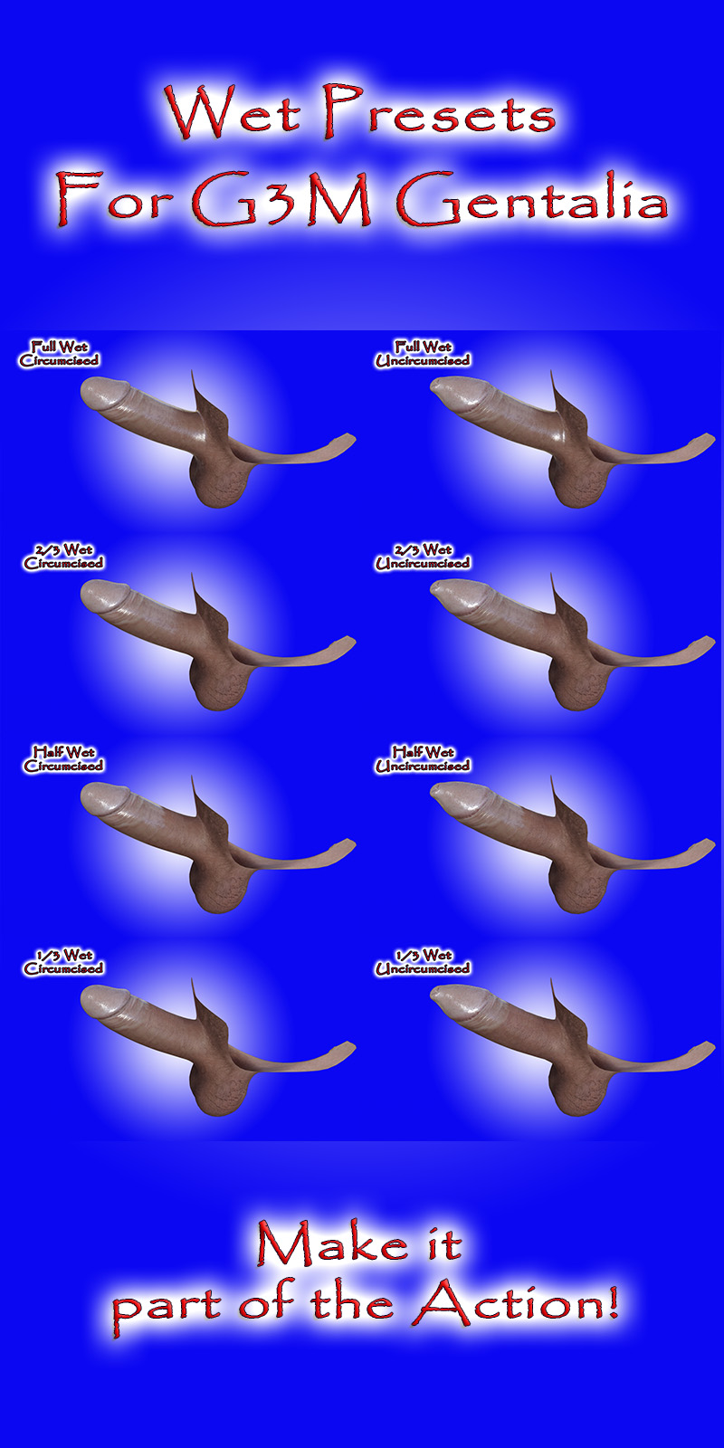 G3M Genitalia Wet Presets