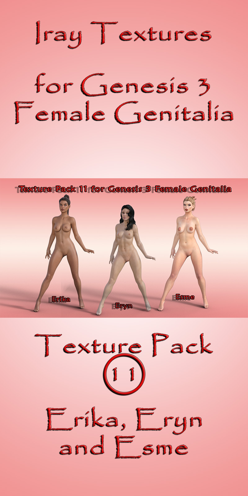 Iray Texture Pack 11 For G3F Genitalia